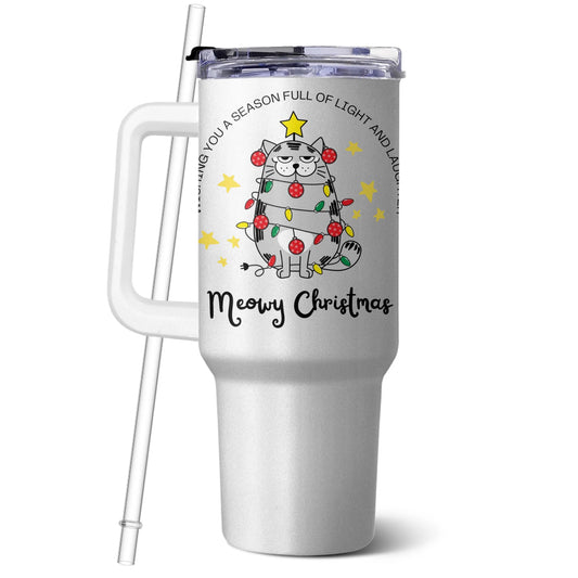 Karácsonyi fehér utazó Tumbler