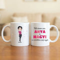 Két címem van: anya és nagyi – nagymamás bögre figurával és névvel