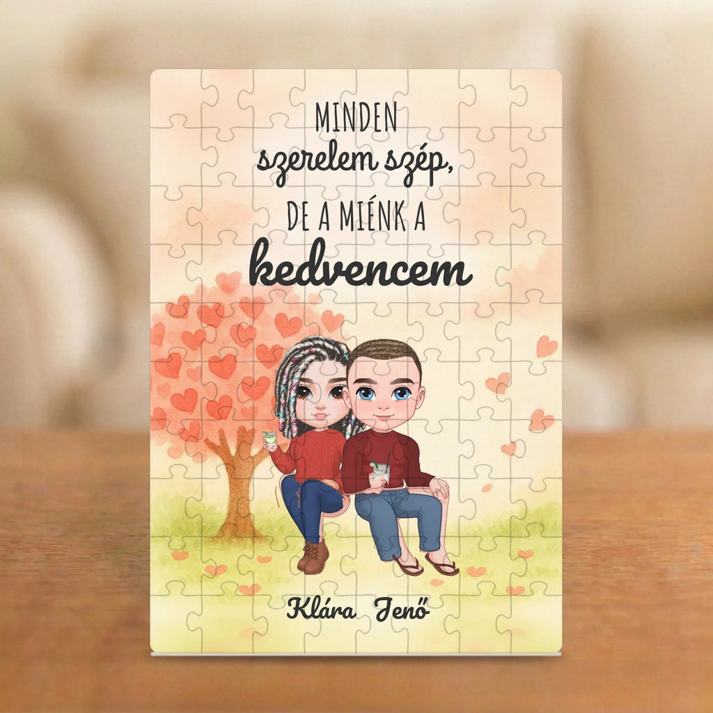 Minden szerelem szép, de a miénk a kedvencem – Valentin-napi páros puzzle