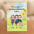 Ezt a puzzle-t a kedvenc gyerekemtől kaptam – puzzle anyának 2–4 figurával és nevekkel