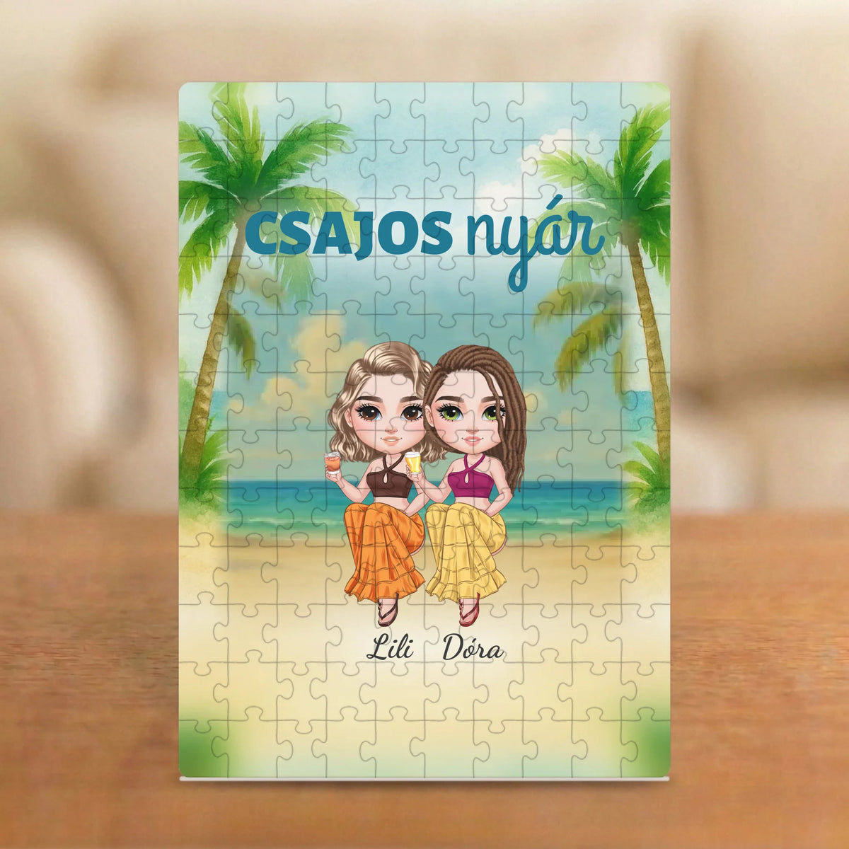 Csajos nyár – barátnős puzzle 2–5 figurával a tengerparton