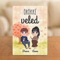Örökké veled – Valentin-napi páros puzzle két figurával és nevekkel